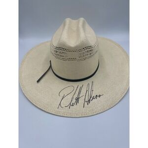 Rhett Atkins Autographed Straw Cowboy Hat American Hat Co Bangora‎
